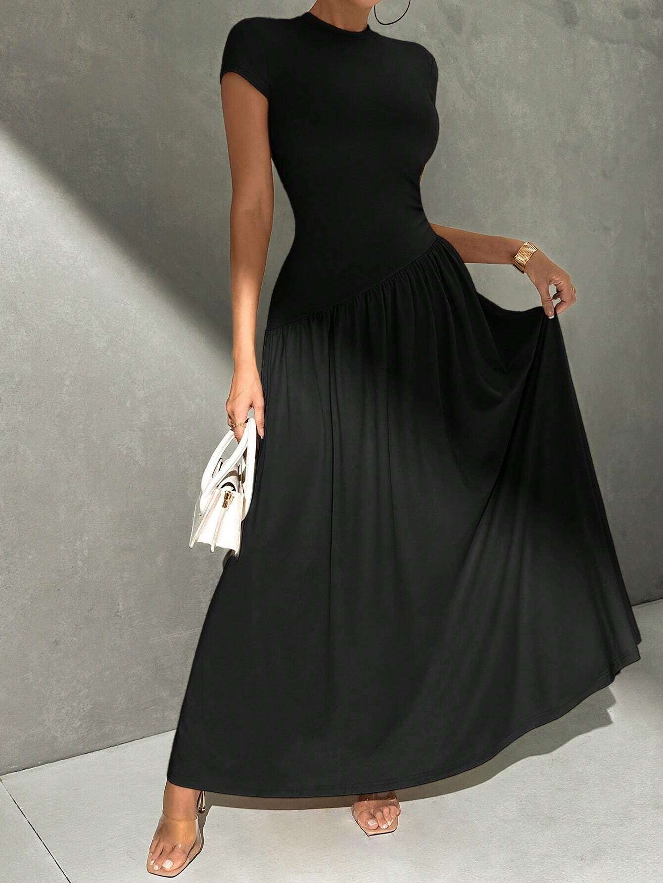 Robe midi évasée