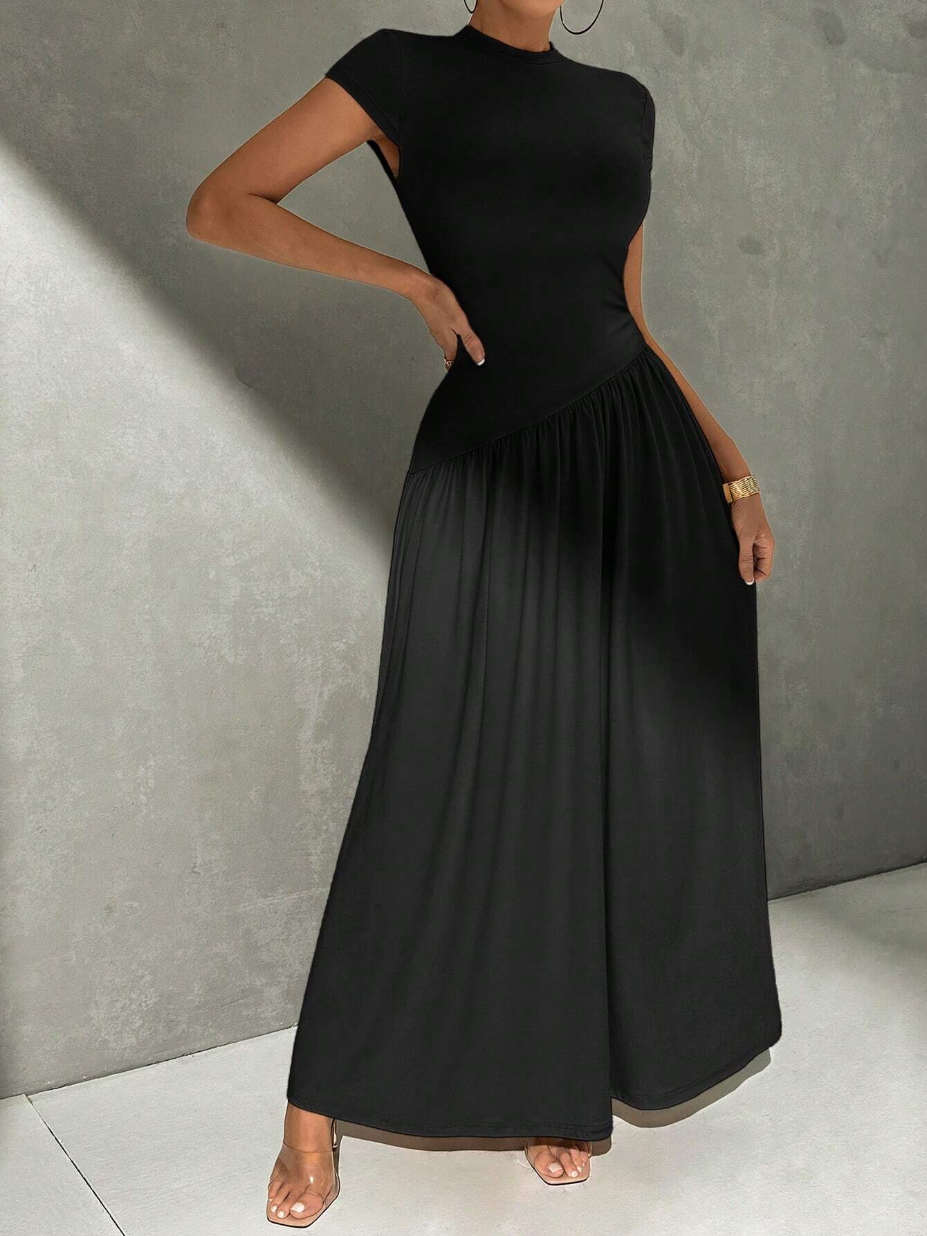 Robe midi évasée