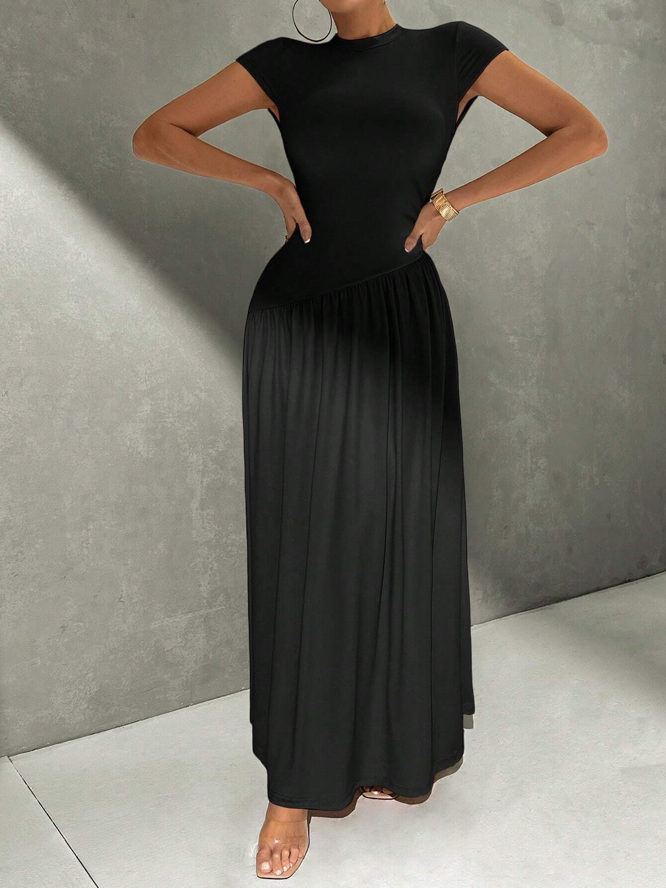 Robe midi évasée