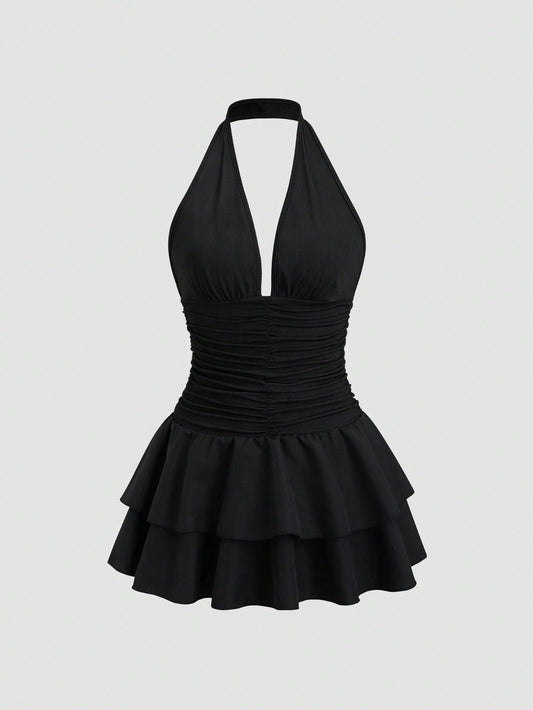 Robe mini avec dos nu