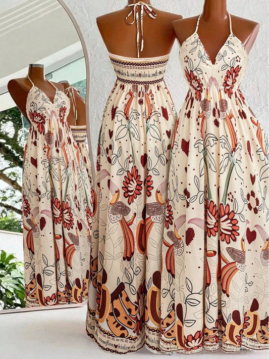 Robe à lacets dos nu